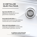 Ver imagem 7 de Cuba Element Quadrada Aço Inox 50x40 cm Cozix