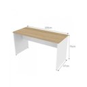 Ver imagem 3 de Escrivaninha Mesa Escritório 100cmx47cm com Armário Baixo 4 Portas 25mm