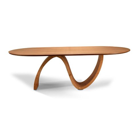 Mesa de Jantar Copenhague 260cm x 120cm Tampo Oblongo