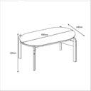 Ver mais imagens de Kit 2 Peças com Mesa de Centro e Mesa Lateral Lizz
