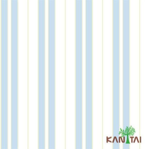 Papel de Parede Listrado Azul