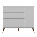 Ver imagem 7 de Cômoda Infantil 100% MDF com 3 Gavetas e 1 Porta Retrô Melinda Cinza