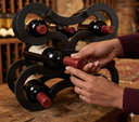 Ver imagem 2 de Adega para Vinhos Suporte Madeira MDF 6 Garrafas Infinito