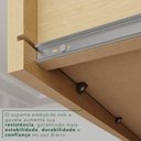 Ver mais imagens de Guarda Roupa Casal com Espelho 6 Portas 6 Gavetas 100% MDF Itália Plus Cinza/Jequitibá/Granizo