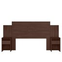 Ver imagem 2 de Conjunto Guarda Roupa 3 Portas e Cabeceira Renoir Cafe Touch