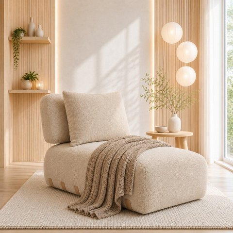 Poltrona 90cm Madrid Yescasa Bege