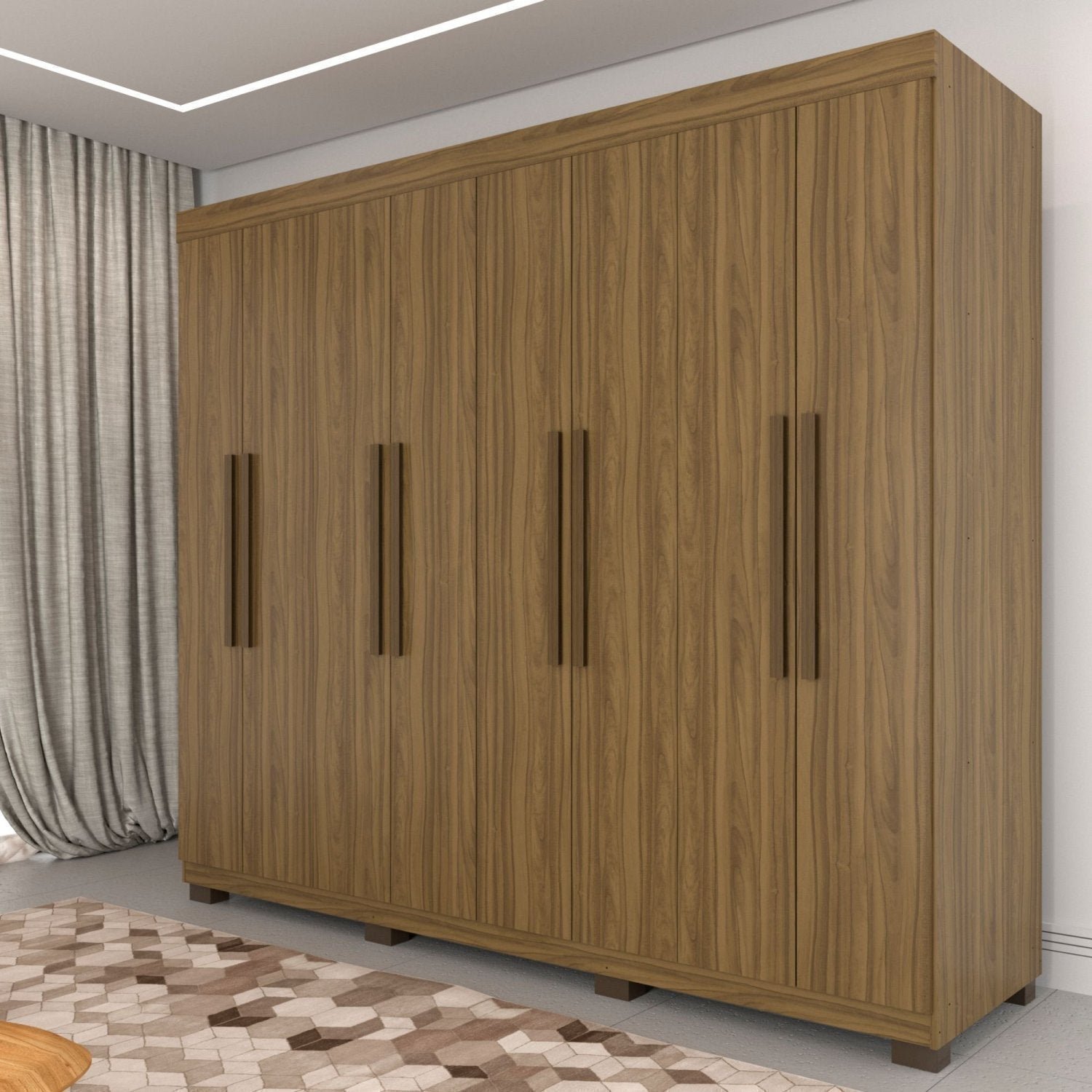 Guarda-Roupa 8 Portas 6 Gavetas Versales Imop Móveis | MadeiraMadeira