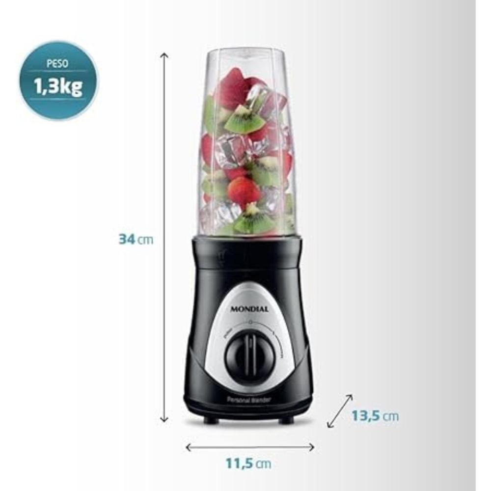 Liquidificador Portátil Mondial Personal Blender Dg01 750 Ml - 6