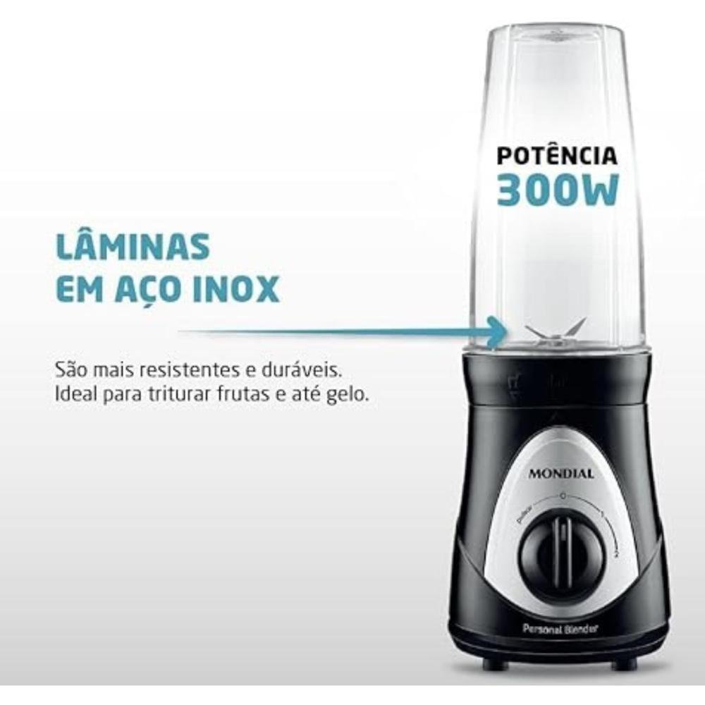 Liquidificador Portátil Mondial Personal Blender Dg01 750 Ml - 3