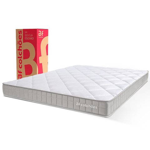 Colchão Casal Duo Ortopédico D33 À Vácuo 138x188x17cm Bf Colchões