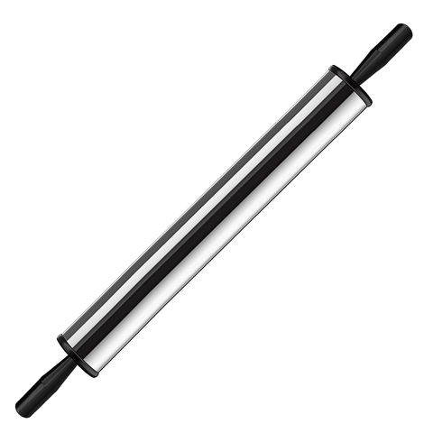 Rm Rolo de Mao para Massa Profissional Cromado 400x57mm