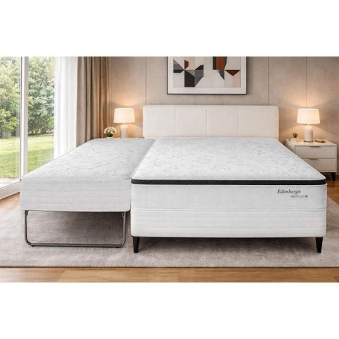 Cama Box c/Aux Crc 138 +Colchão Molas MH1400 Herval 138