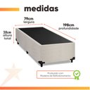 Ver imagem 2 de Cama Box 0,79m com 38cm de Altura Prince Branco