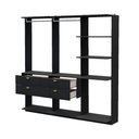 Ver imagem 3 de Closet Modulado com 4 Gavetas Alasca Preto Touch Carraro