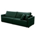 Ver imagem 4 de Sofá Cama Retrátil e Reclinável 2,30m com Molas Karen Veludo Verde Adonai Estofados