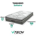 Ver imagem 4 de Colchão Solteiro Mola D33 Ibiza Molas Ensacadas 78x188x22 Vtech