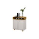 Ver imagem 1 de Buffet Aparador Cantinho do Café 2 Portas E Nicho Star:Off White/Nature
