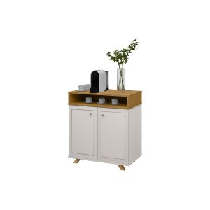 Buffet Aparador Cantinho do Café 2 Portas E Nicho Star:Off White/Nature