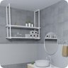 Nicho Branco Prateleira Suspensa Teto Banheiro Branca 60cm - 1