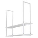 Ver imagem 2 de Nicho Branco Prateleira Suspensa Teto Banheiro Branca 60cm