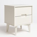 Ver imagem 5 de Mesa de Cabeceira 2 Gavetas 59,7x50cm Alana Branco
