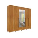 Ver imagem 1 de Guarda Roupa Casal Com Espelho e 10 Pés 6 Portas 8 gavetas Sevilla Tcil Móveis Sevilla com espelho e