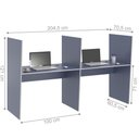 Ver imagem 2 de Mesa de Atendimento 2 Lugar Roma Azul