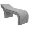 Maca Estética Estofada Clean Veludo Cinza Claro Sofa Store - 1