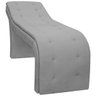 Maca Estética Estofada Clean Veludo Cinza Claro Sofa Store - 3