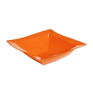 Saladeira Moove Quadrada 2l Laranja em Polipropileno Linha Tropical Vem