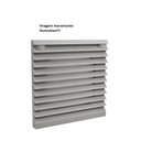 Ver imagem 2 de Veneziana C/ Filtro P/ Microventilador 225x225 Cinza Stark