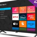 Ver imagem 3 de Tv 42p Aoc Led Smart Roku Wifi Full Hd Usb Hdmi - 42s5045/78g