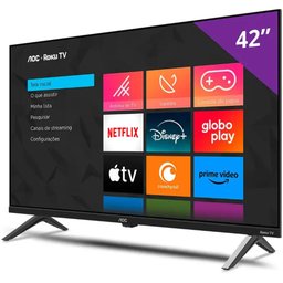 Tv 42p Aoc Led Smart Roku Wifi Full Hd Usb Hdmi - 42s5045/78g - 2