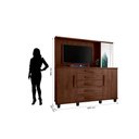 Ver imagem 4 de Cômoda Alta Com Painel /Multiuso/ Sapateira/Organizador STARS ParaTV Até 42'' 5 Gavetas Com Corrediç
