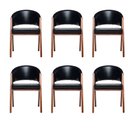 Ver imagem 1 de Kit 6 Cadeiras Sala de Jantar Premium com Braço Madeira Maciça Movellu Home