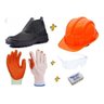 Kit Epi Obra Luva Capacete Óculos Protetor Auditivo Botina:43/Laranja - 1