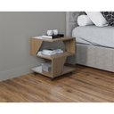 Ver imagem 3 de Kit com 2 Mesa de Cabeceira Spin para Quarto Casal Poquema