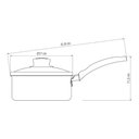 Ver imagem 2 de Panela Antiaderente com Tampa de Vidro 16 Cm 1,4l Turim Grafite Tramontina
