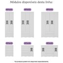 Ver imagem 6 de Cômoda Infantil 125cm 2 Portas com Vidro e 4 Gavetas Doçura Multimóveis Mp4495 Branco Branco