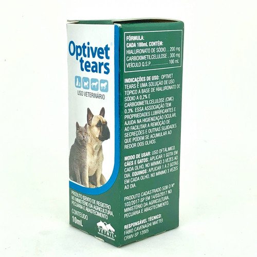 Colírio Vetnil Optivet Tears para Cães e Gatos e outros pets - 2