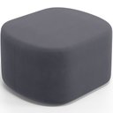 Ver imagem 6 de Kit 2 Puffs Decorativos Orgânico para Living Quarto 70cm Doha W01 Suede Cinza - Lyam Decor