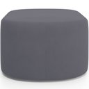 Ver imagem 3 de Kit 2 Puffs Decorativos Orgânico para Living Quarto 70cm Doha W01 Suede Cinza - Lyam Decor