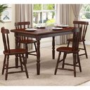 Ver imagem 4 de Conjunto Mesa de Jantar 125cm com 4 Cadeiras Multimóveis Cr50083 Castanho Castanho