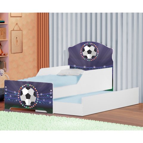 Mini Cama Infantil com Auxiliar Pop Arena da Bola