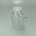 Ver mais imagens de Jarra de Vidro 1,5L Transparente 23x12x8cm Água Suco Chá Bebidas Mesa Detox