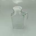 Ver imagem 7 de Jarra de Vidro 1,5L Transparente 23x12x8cm Água Suco Chá Bebidas Mesa Detox
