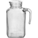 Ver imagem 1 de Jarra de Vidro 1,5L Transparente 23x12x8cm Água Suco Chá Bebidas Mesa Detox