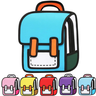Mochila Infantil Escolar Kawaii Bolsa Escolar 2d de Ombro Desenho Animado em Quadrinhos:azulclaropq - 1
