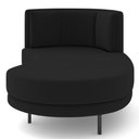 Ver imagem 6 de Chaise Longue Divã 164cm Braço Direito Logus D06 Veludo Preto - Mpozenato