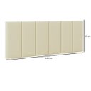 Ver imagem 6 de Cabeceira Cama Casal Queen Modulo 1,60 Itália Estofada Suspensa - Areia Suede